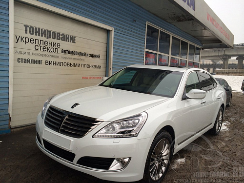 Антигравийная защита Hyundai Equus. Фото - 7